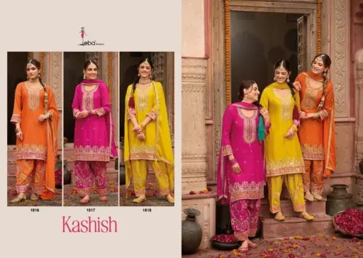 Eba Lifestyle Kashish Chinon with Embroidery Wholesale Designer Readymade Suit Collection - Image 6