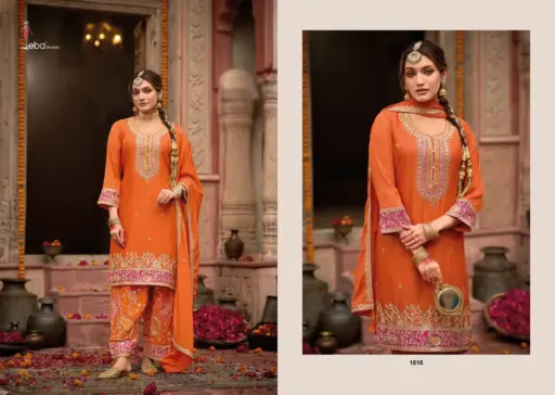 Eba Lifestyle Kashish Chinon with Embroidery Wholesale Designer Readymade Suit Collection - Image 3