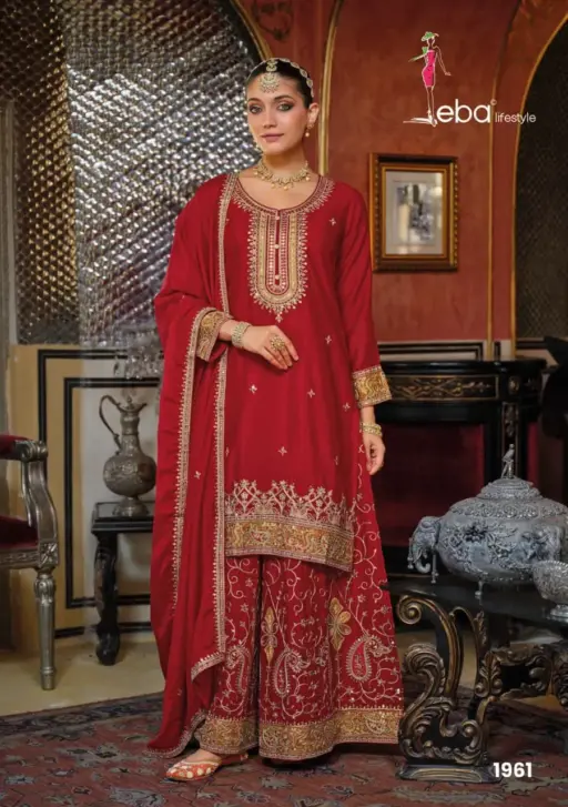 Eba Lifestyle Kashish-Nx Heavy Chinon Wholesale Designer Readymade Collection - Image 3
