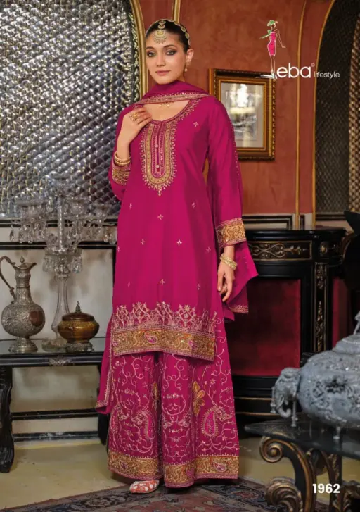 Eba Lifestyle Kashish-Nx Heavy Chinon Wholesale Designer Readymade Collection - Image 4