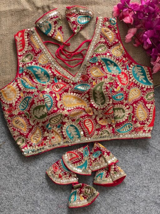 Rama Export Kashmiri Georgette Silk Wholesale Fancy Blouse Collection - Image 5