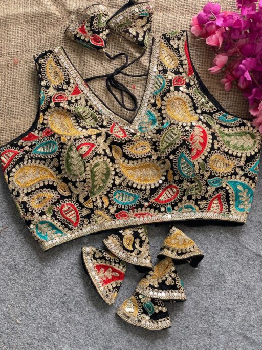 Rama Export Kashmiri Georgette Silk Wholesale Fancy Blouse Collection - Image 7