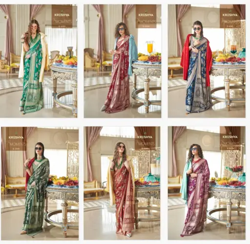 Kreshva The Moments Lux Pv Georgette Wholesale Saree Collection - Image 6