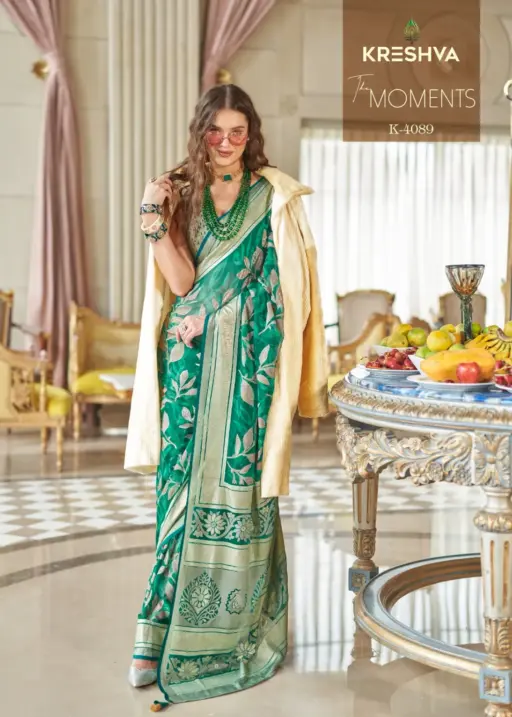 Kreshva The Moments Lux Pv Georgette Wholesale Saree Collection