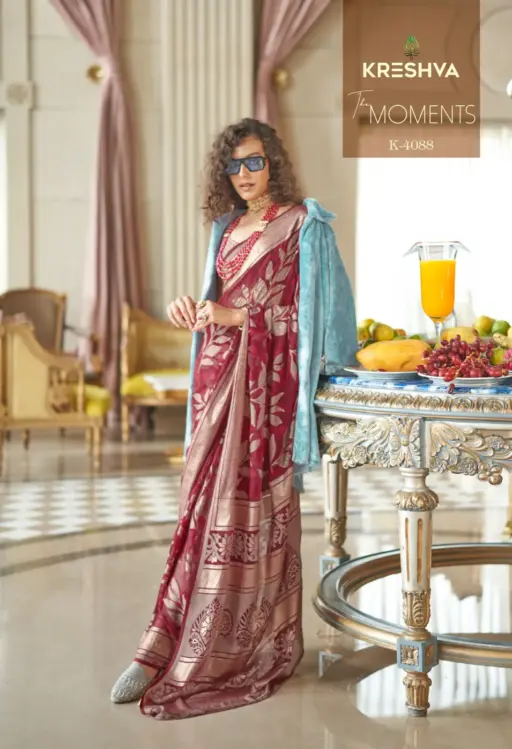 Kreshva The Moments Lux Pv Georgette Wholesale Saree Collection - Image 2