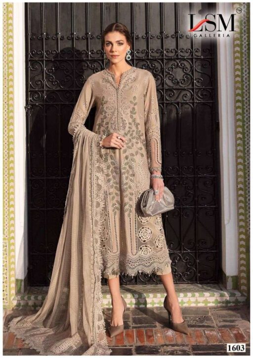 Lsm Parian Dream Vol 16 Lawn Cotton Printed Wholesale Karachi Dress Material Collection - Image 2