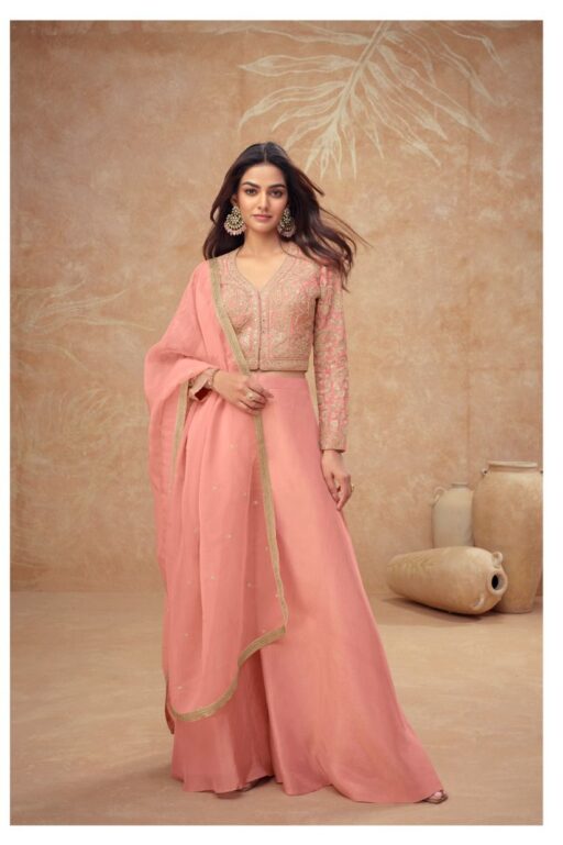 Gulkayra Designer Noor Real Simar Silk Wholesale Indo Western Collection - Image 3