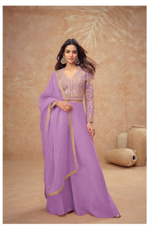 Gulkayra Designer Noor Real Simar Silk Wholesale Indo Western Collection - Image 4