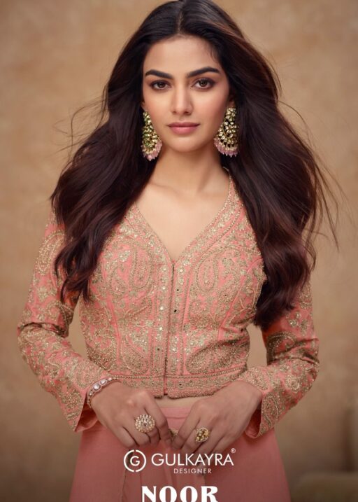 Gulkayra Designer Noor Real Simar Silk Wholesale Indo Western Collection