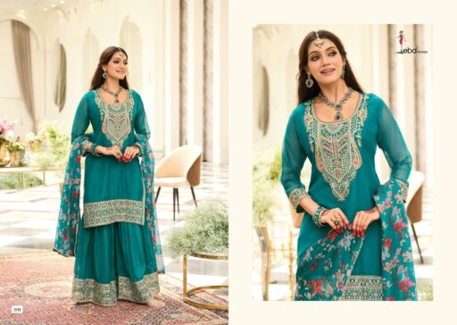 Eba Lifestyle Nidhi Organza Embroidery Wholesale Designer Readymade Suit Collection - Image 3