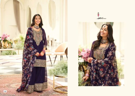 Eba Lifestyle Nidhi Organza Embroidery Wholesale Designer Readymade Suit Collection - Image 4