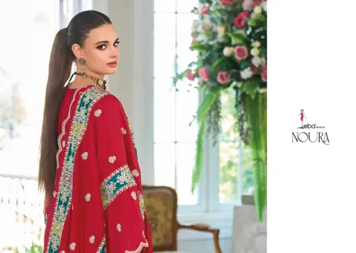 Eba Noura Chinon with Embroidery Work Wholesale Readymade Suits Collection - Image 3