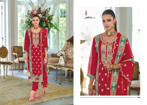 Eba Noura Chinon with Embroidery Work Wholesale Readymade Suits Collection - Image 5