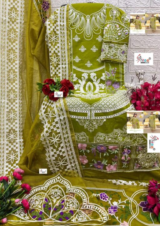 Shree Ombre Premium Vol-3 Super Nx Pure Cotton Wholesale Pakistani Suit Collection - Image 9