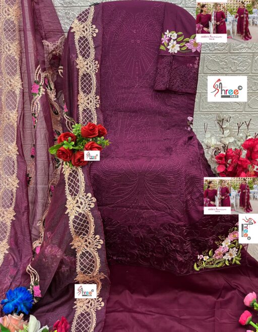 Shree Ombre Premium Vol-3 Super Nx Pure Cotton Wholesale Pakistani Suit Collection - Image 7