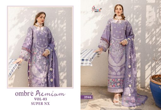 Shree Ombre Premium Vol-3 Super Nx Pure Cotton Wholesale Pakistani Suit Collection - Image 2