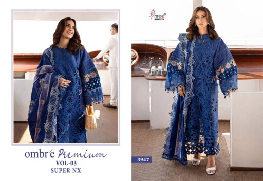 Shree Ombre Premium Vol-3 Super Nx Pure Cotton Wholesale Pakistani Suit Collection - Image 3