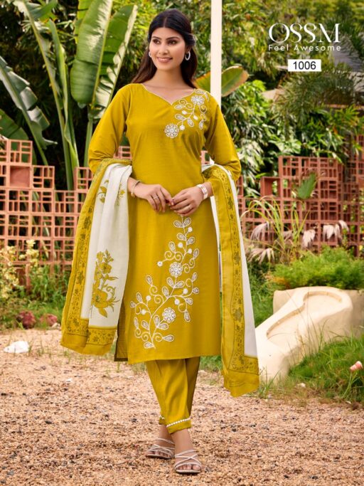 Ossm Noor Viscos Vetican Silk Wholesale Readymade Suit Collection - Image 6