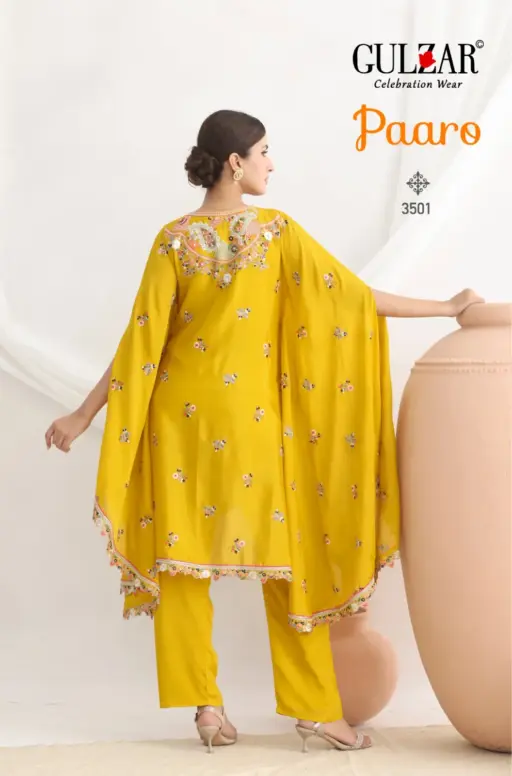 Gulzar Paaro Elegant Chinon Embroidery Wholesale Designer Kaftan Collection - Image 6