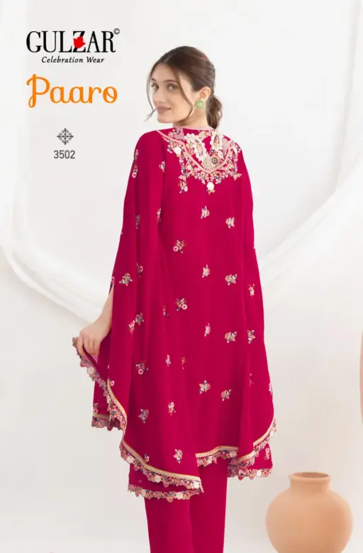 Gulzar Paaro Elegant Chinon Embroidery Wholesale Designer Kaftan Collection - Image 7