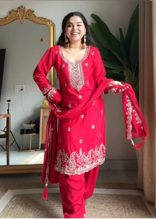 Rama Export RE- 06 Heavy Chinon Wholesale Designer Readymade Suit Collection