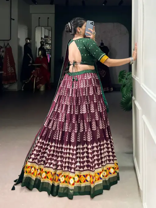 Rama Export RE- 06 Tasar Silk Wholesale Navratri Chaniya Choli Collection - Image 3