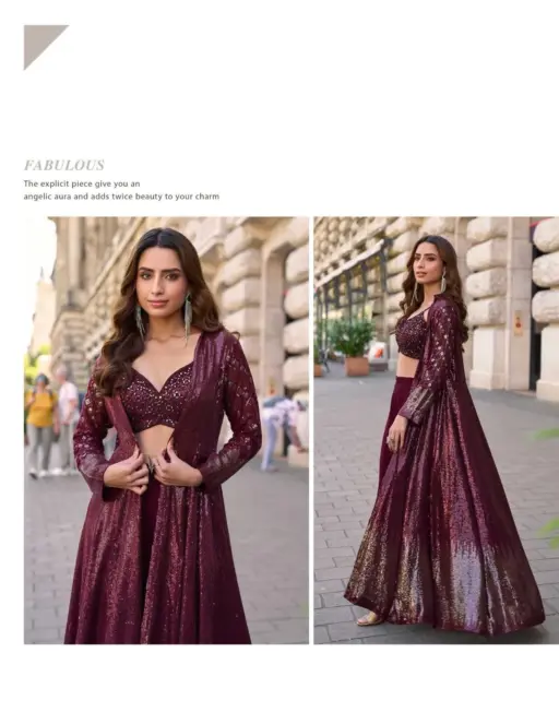 Sayuri Rubal Real Premium Georgette Wholesale Indo Western Collection - Image 2