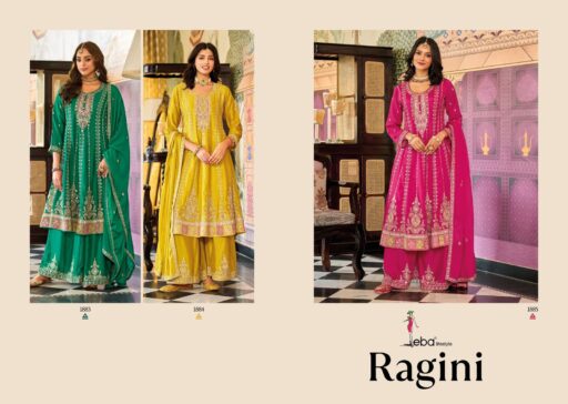 Eba Ragini Chinon Embroidery Work Wholesale Readymade Festival Wear Collection - Image 8