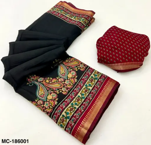Rajyog Mul Cotton With Kashmiri Printed Wholesale Saree Collection - Image 2