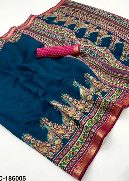 Rajyog Mul Cotton With Kashmiri Printed Wholesale Saree Collection
