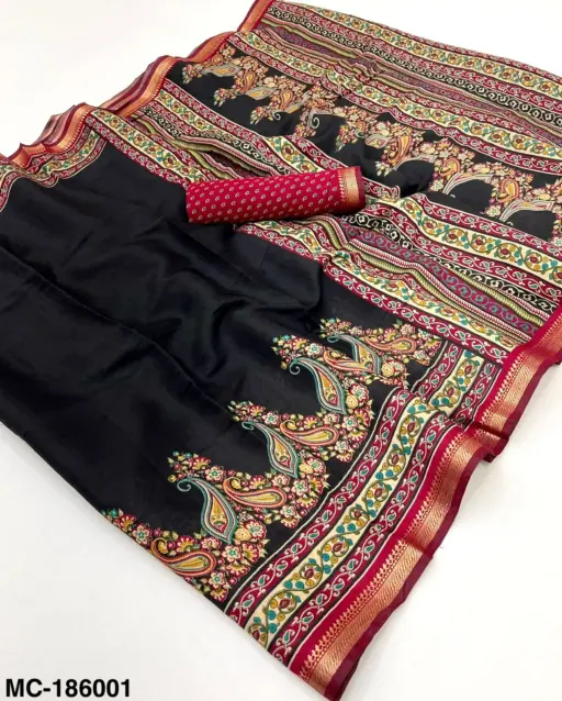 Rajyog Mul Cotton With Kashmiri Printed Wholesale Saree Collection - Image 4