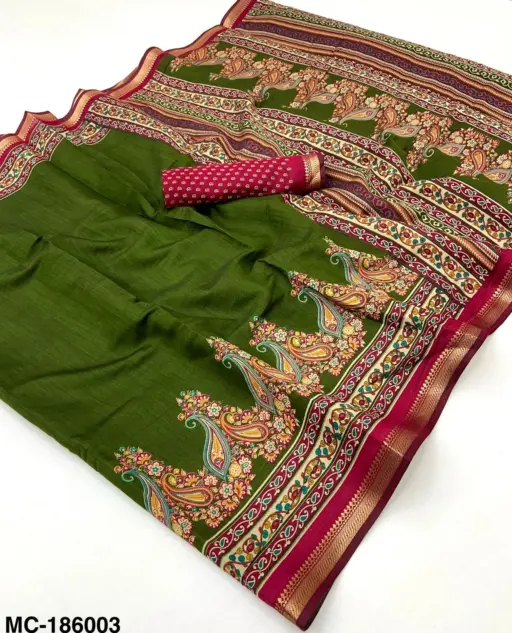 Rajyog Mul Cotton With Kashmiri Printed Wholesale Saree Collection - Image 6