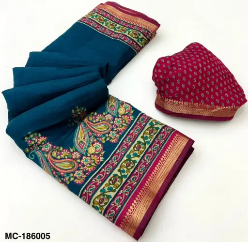 Rajyog Mul Cotton With Kashmiri Printed Wholesale Saree Collection - Image 8