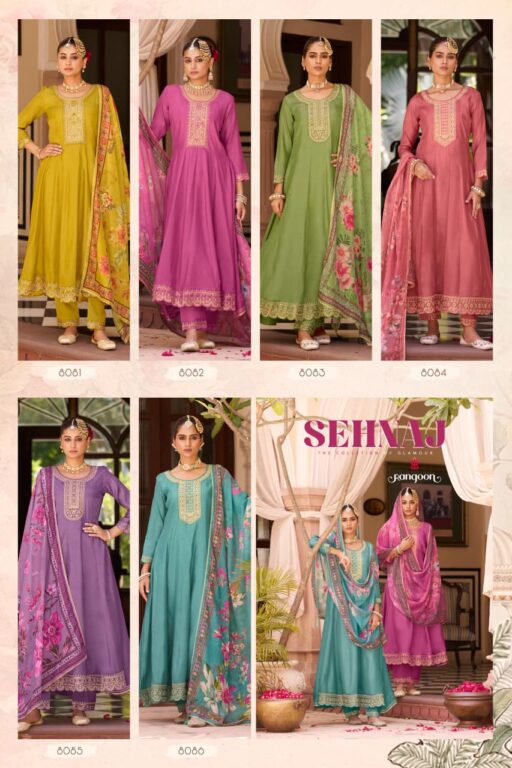 Rangoon Sehnaj Silk Fancy Katli Work Wholesale Festival Wear Readymade Collection - Image 7