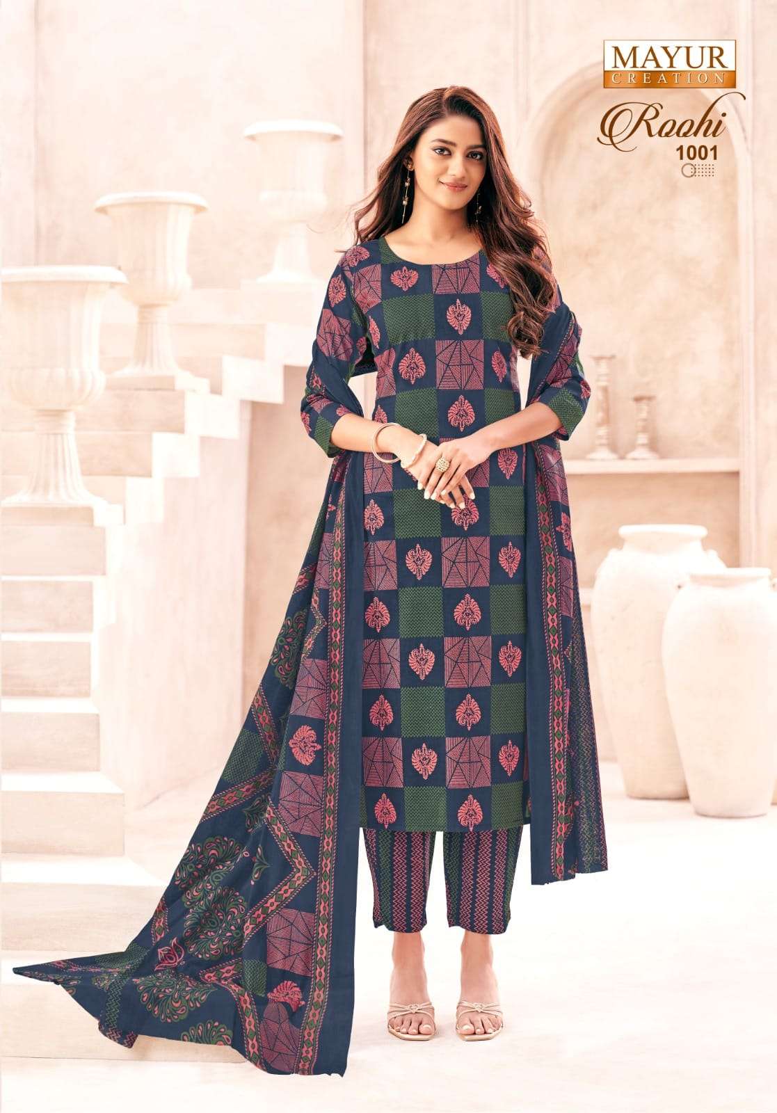 Mayur Roohi Vol 1 Pure Cotton Wholesale Dress Material Collection - Image 4