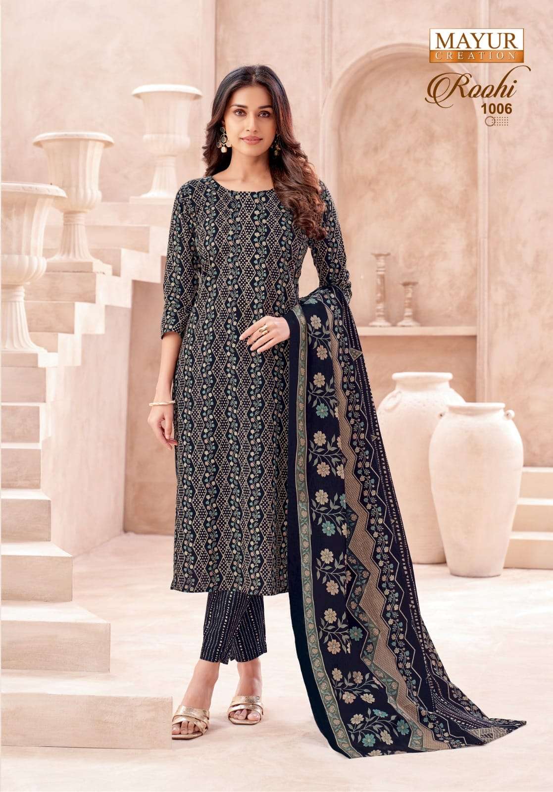 Mayur Roohi Vol 1 Pure Cotton Wholesale Dress Material Collection - Image 8