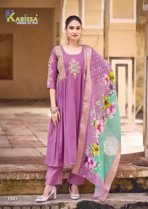 Karissa Simran Viscose Mall Wholesale Kurti Bottom and Dupatta Collection - Image 2