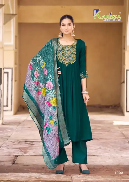 Karissa Simran Viscose Mall Wholesale Kurti Bottom and Dupatta Collection - Image 3