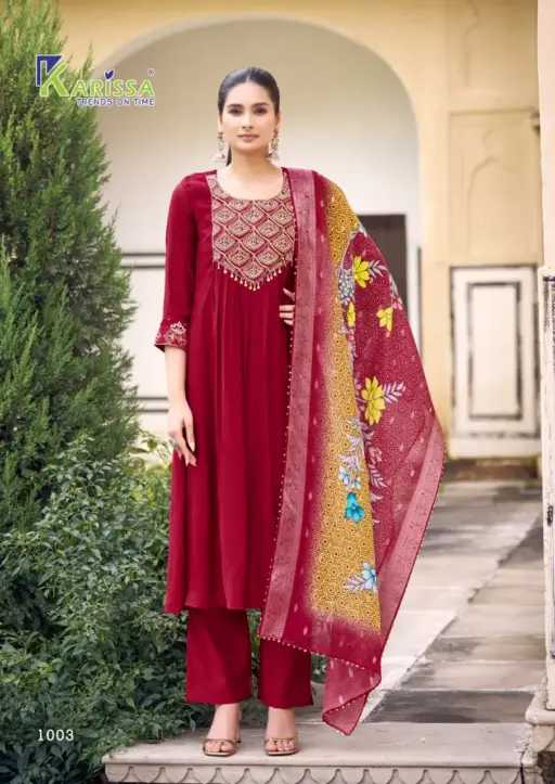 Karissa Simran Viscose Mall Wholesale Kurti Bottom and Dupatta Collection - Image 4