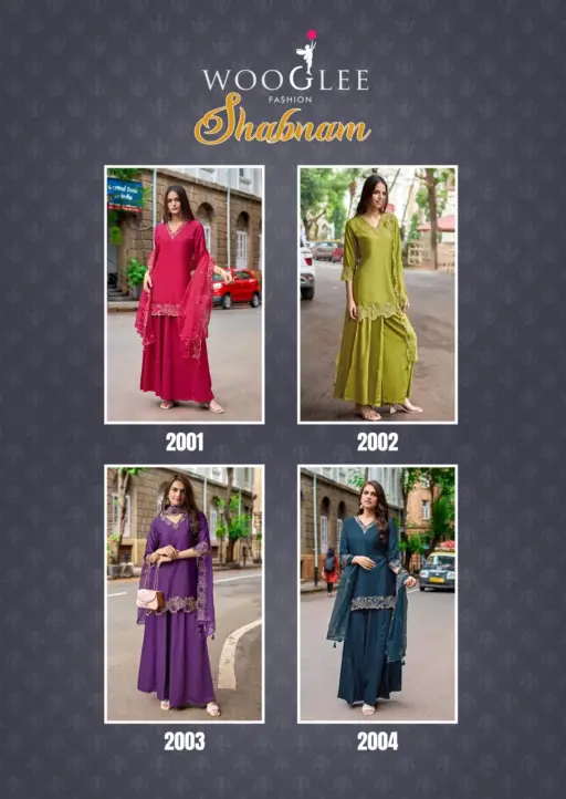Wooglee Shabnam Gajji Silk Wholesale Fancy Readymade Suit Collection - Image 6
