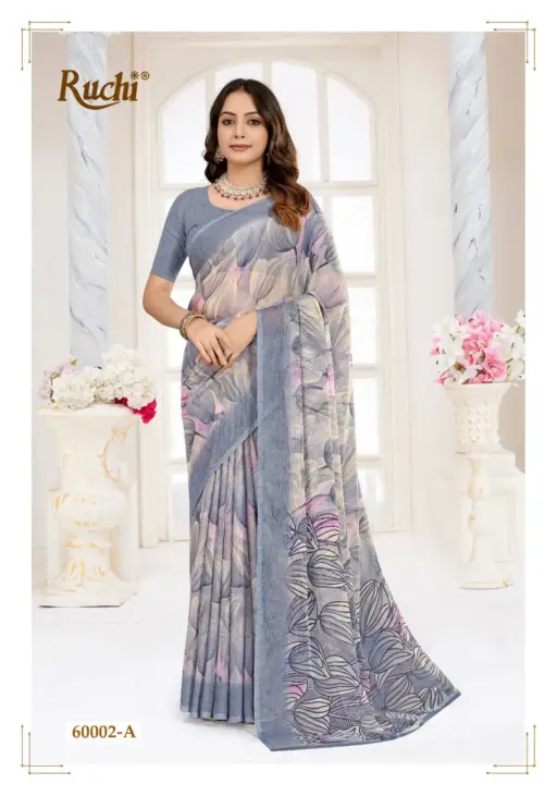 Ruchi Star Chiffon 215 Chiffon Printed Wholesale Casual Wear Saree Collection - Image 2