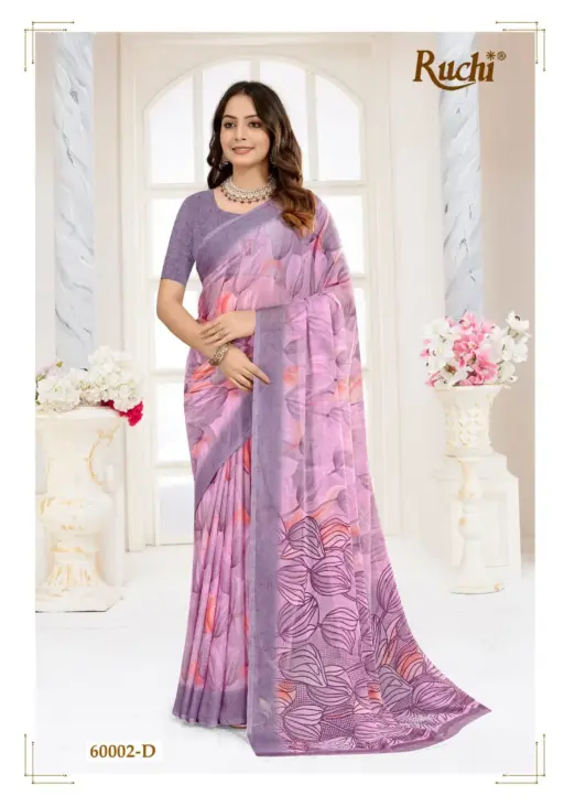 Ruchi Star Chiffon 215 Chiffon Printed Wholesale Casual Wear Saree Collection - Image 5