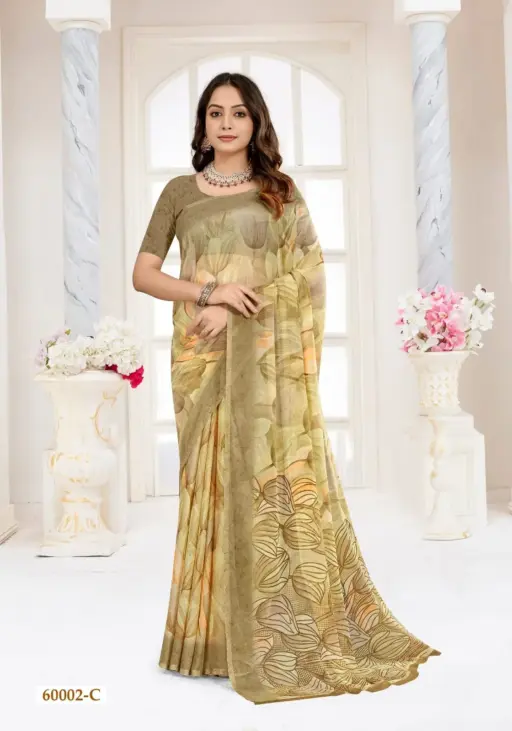 Ruchi Star Chiffon 215 Chiffon Printed Wholesale Casual Wear Saree Collection - Image 6