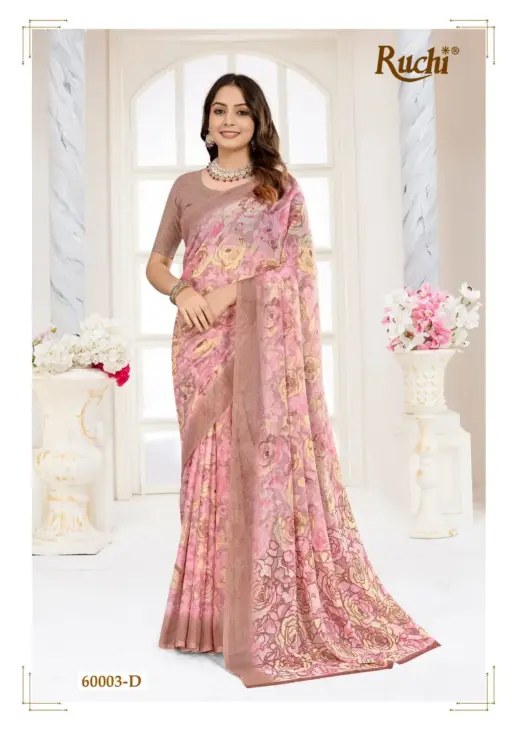 Ruchi Star Chiffon 215 Chiffon Printed Wholesale Casual Wear Saree Collection - Image 7