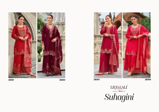 Lily And Lali Suhagini Silk Embroidery and Handwork Wholesale Readymade Collection - Image 8