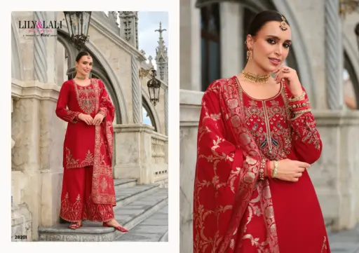 Lily And Lali Suhagini Silk Embroidery and Handwork Wholesale Readymade Collection - Image 2