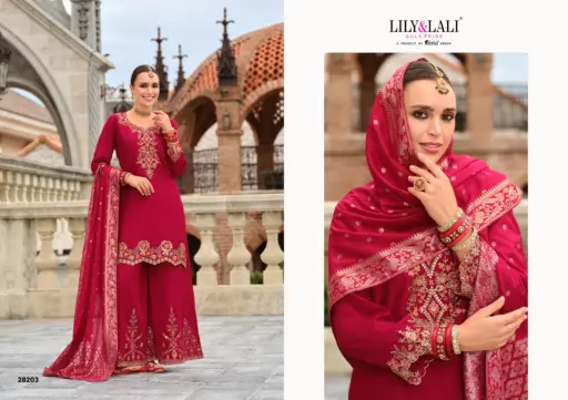 Lily And Lali Suhagini Silk Embroidery and Handwork Wholesale Readymade Collection - Image 6