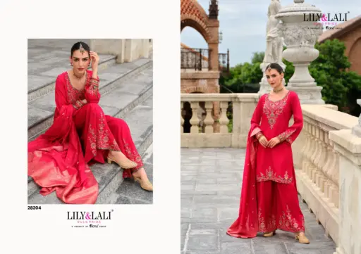 Lily And Lali Suhagini Silk Embroidery and Handwork Wholesale Readymade Collection - Image 7