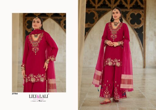 Lily And Lali Tara Silk Embroidery and Handwork Wholesale Readymade Collection - Image 7