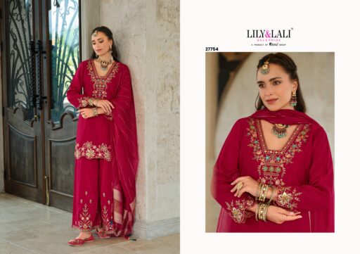 Lily And Lali Tara Silk Embroidery and Handwork Wholesale Readymade Collection - Image 8